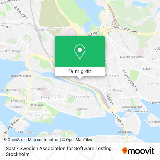 Sast - Swedish Association for Software Testing karta