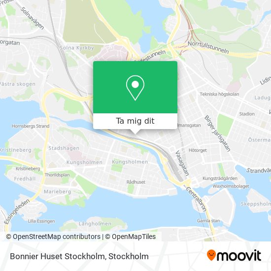 Bonnier Huset Stockholm karta
