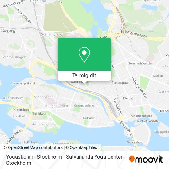 Yogaskolan i Stockholm - Satyananda Yoga Center karta