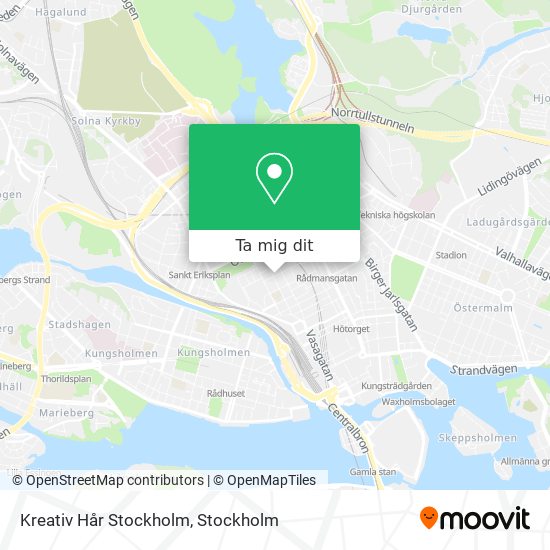 Kreativ Hår Stockholm karta