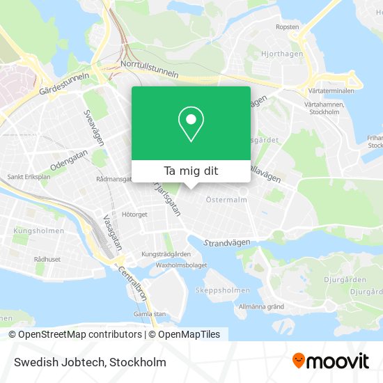 Swedish Jobtech karta