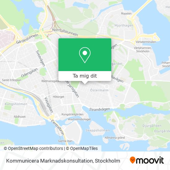 Kommunicera Marknadskonsultation karta