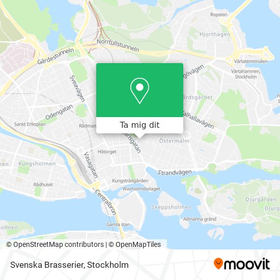 Svenska Brasserier karta