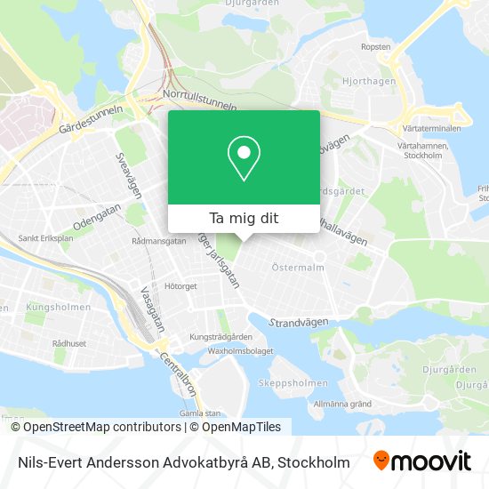 Nils-Evert Andersson Advokatbyrå AB karta