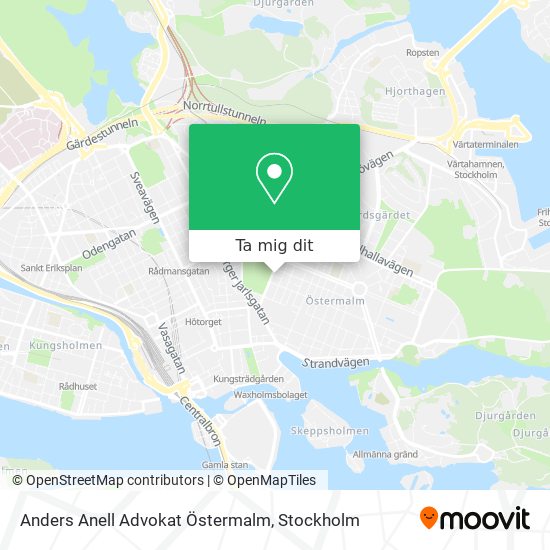 Anders Anell Advokat Östermalm karta