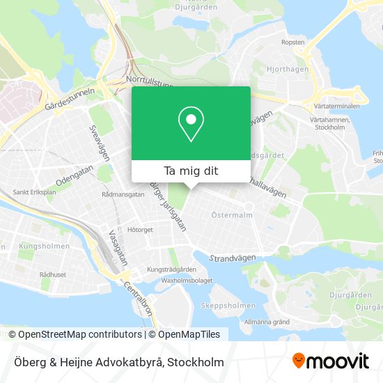Öberg & Heijne Advokatbyrå karta