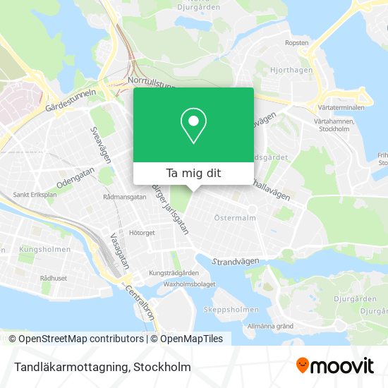 Tandläkarmottagning karta