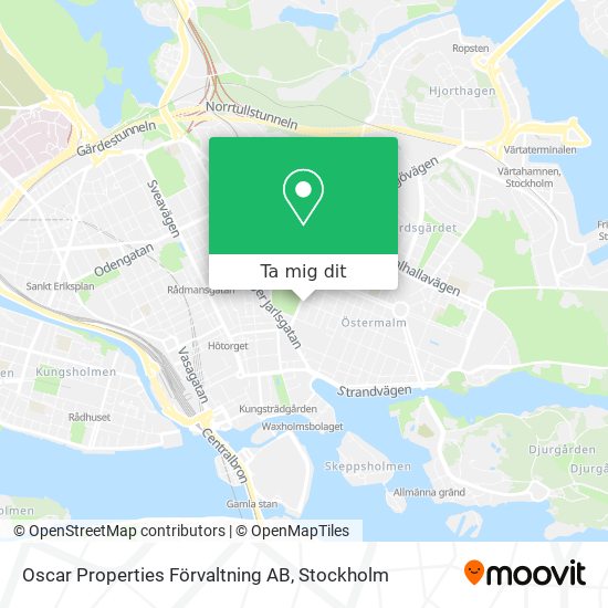 Oscar Properties Förvaltning AB karta