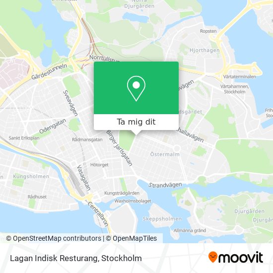 Lagan Indisk Resturang karta