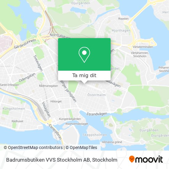 Badrumsbutiken VVS Stockholm AB karta