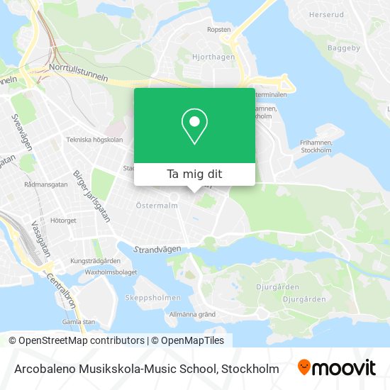 Arcobaleno Musikskola-Music School karta