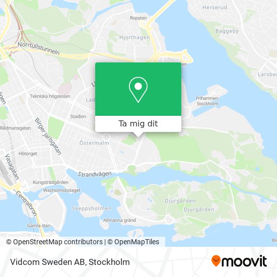 Vidcom Sweden AB karta