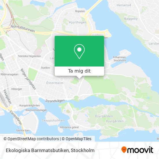 Ekologiska Barnmatsbutiken karta