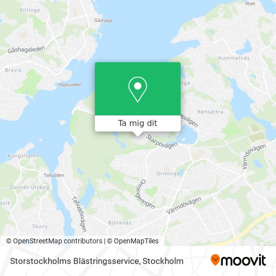 Storstockholms Blästringsservice karta