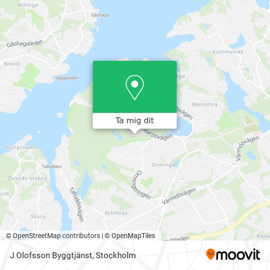 J Olofsson Byggtjänst karta