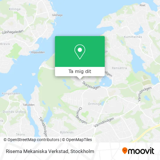 Risema Mekaniska Verkstad karta