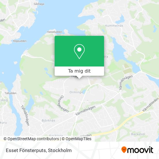 Esset Fönsterputs karta