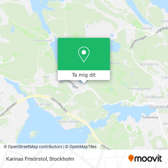 Karinas Frisörstol karta