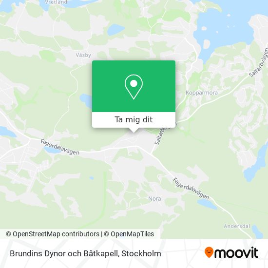 Brundins Dynor och Båtkapell karta