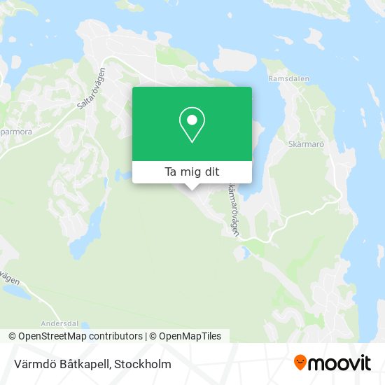 Värmdö Båtkapell karta