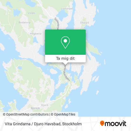 Vita Grindarna / Djuro Havsbad karta