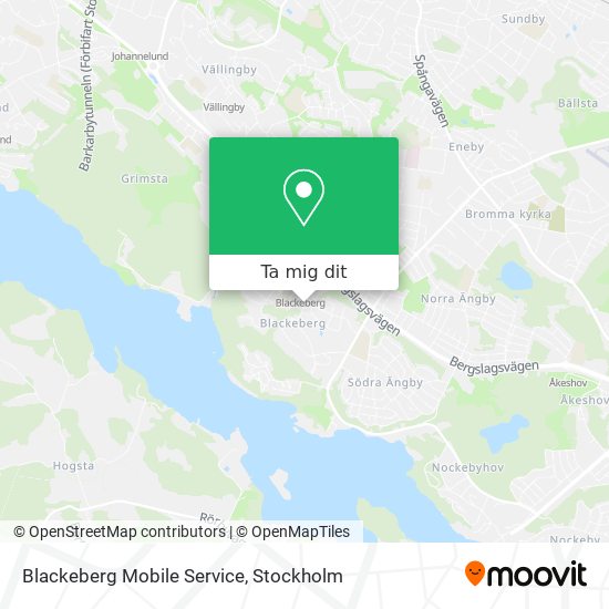 Blackeberg Mobile Service karta