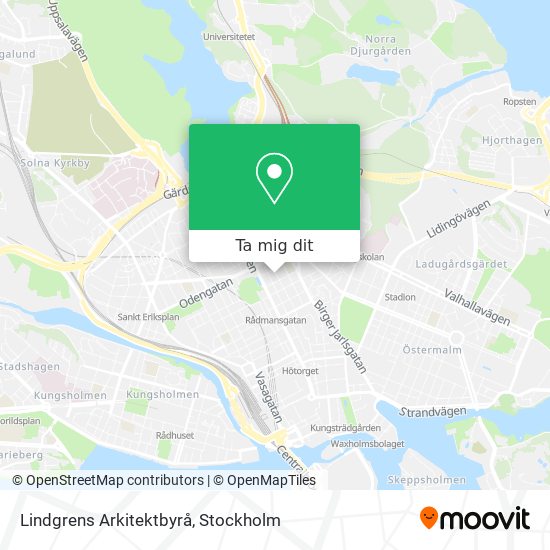 Lindgrens Arkitektbyrå karta