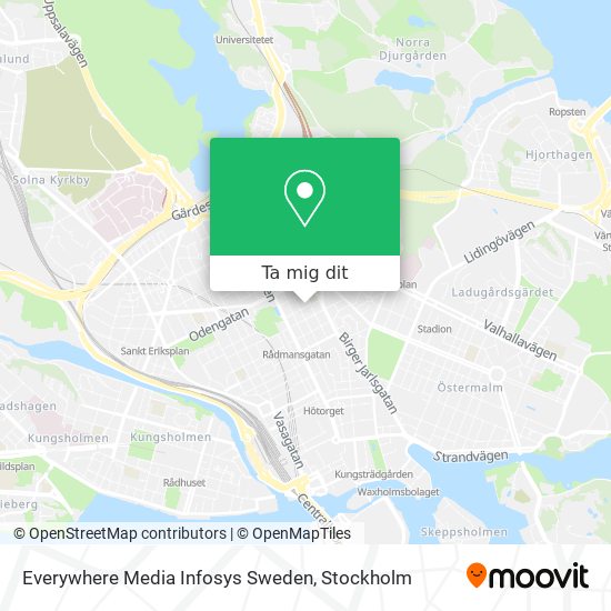 Everywhere Media Infosys Sweden karta