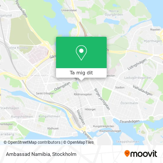 Ambassad Namibia karta