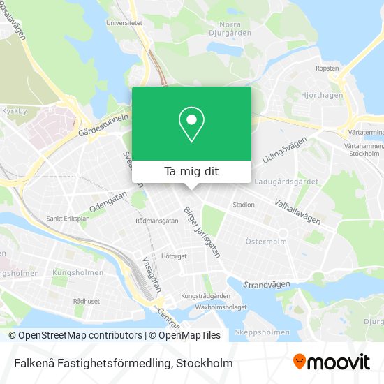 Falkenå Fastighetsförmedling karta