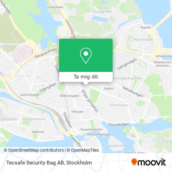 Tecsafe Security Bag AB karta