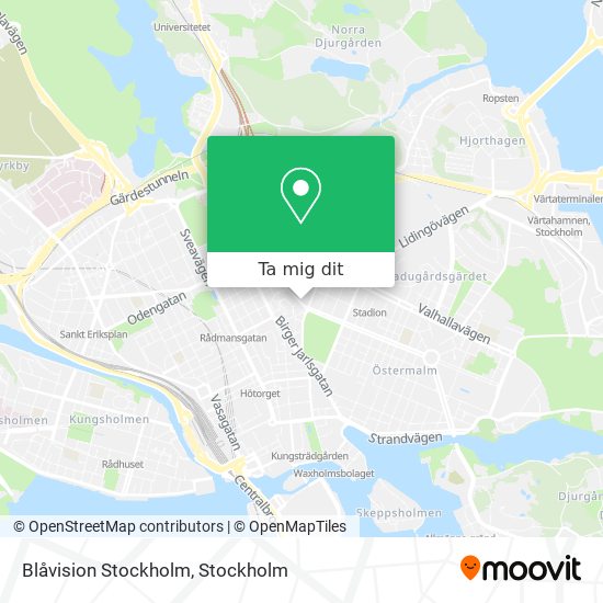 Blåvision Stockholm karta