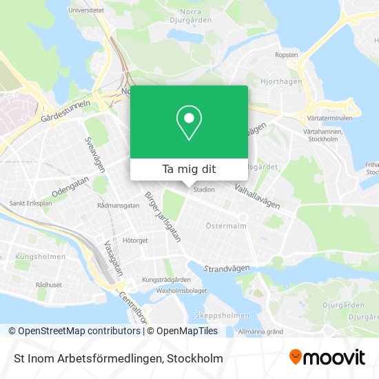 St Inom Arbetsförmedlingen karta