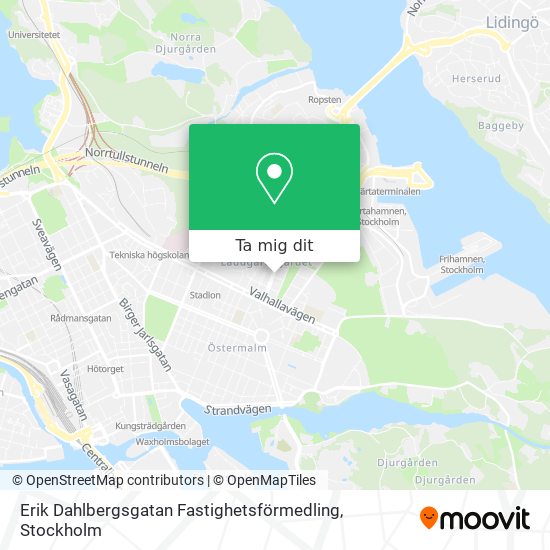 Erik Dahlbergsgatan Fastighetsförmedling karta