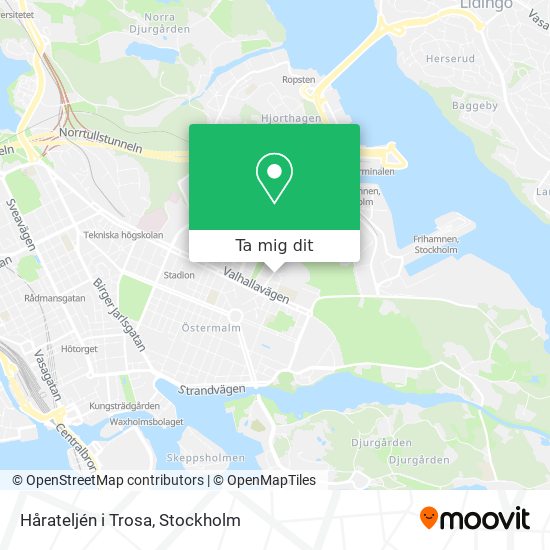 Hårateljén i Trosa karta