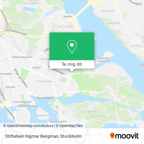 Stiftelsen Ingmar Bergman karta