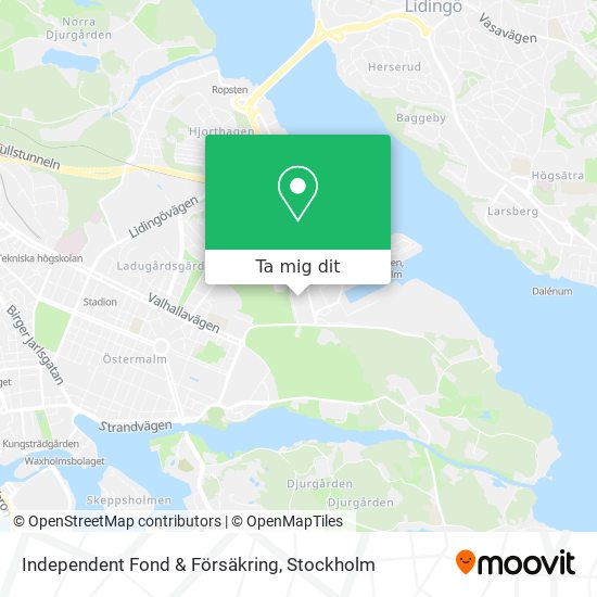 Independent Fond & Försäkring karta