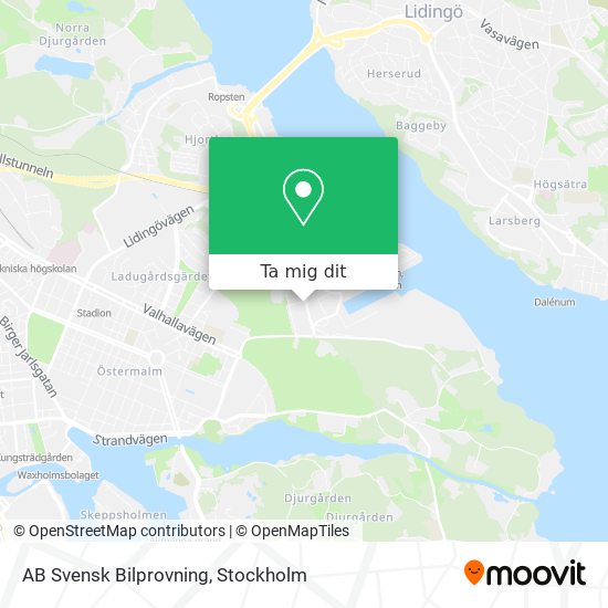 AB Svensk Bilprovning karta