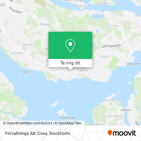 Förvaltnings AB Civea karta