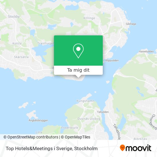 Top Hotels&Meetings i Sverige karta