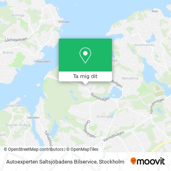 Autoexperten Saltsjöbadens Bilservice karta