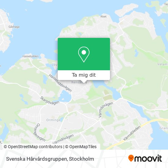 Svenska Hårvårdsgruppen karta