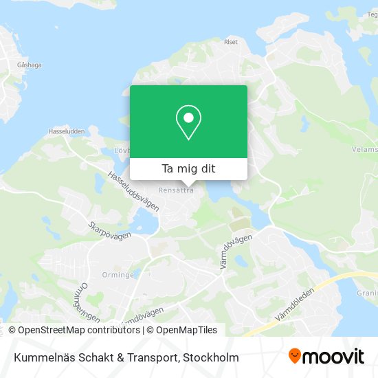 Kummelnäs Schakt & Transport karta