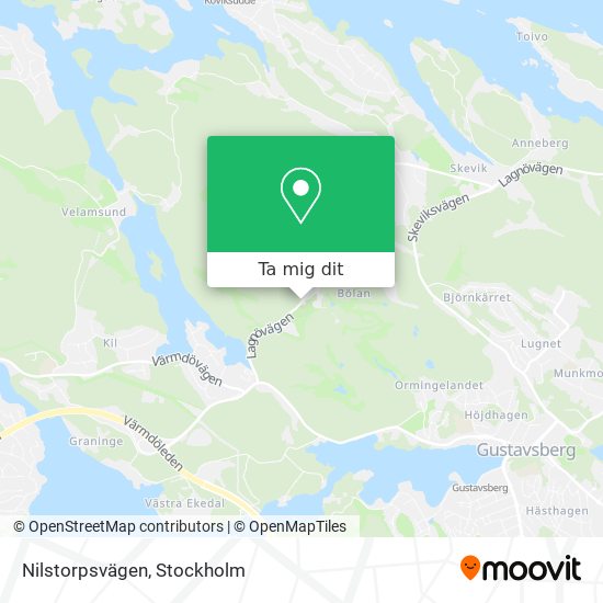 Nilstorpsvägen karta