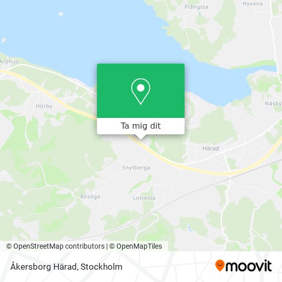 Åkersborg Härad karta