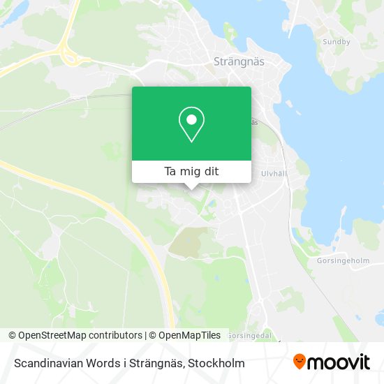 Scandinavian Words i Strängnäs karta