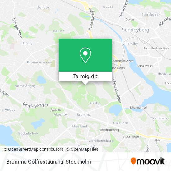 Bromma Golfrestaurang karta