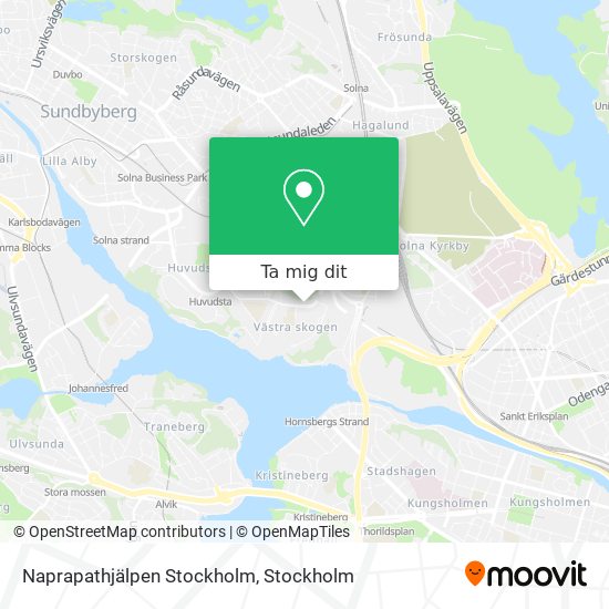 Naprapathjälpen Stockholm karta