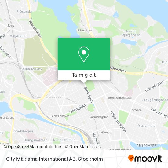City Mäklarna International AB karta