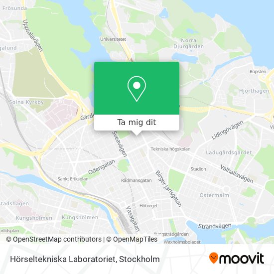 Hörseltekniska Laboratoriet karta